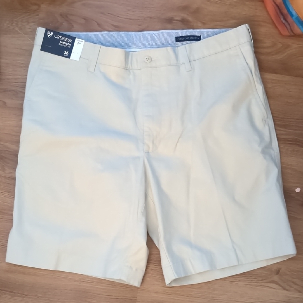 Daniel Cremieux Light Tan Men's Flat Front Shorts